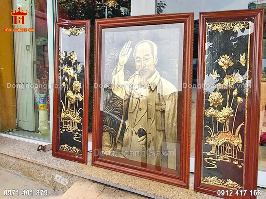 Treo tranh Bác Hồ bằng đồng giúp mang lại phong thủy tốt